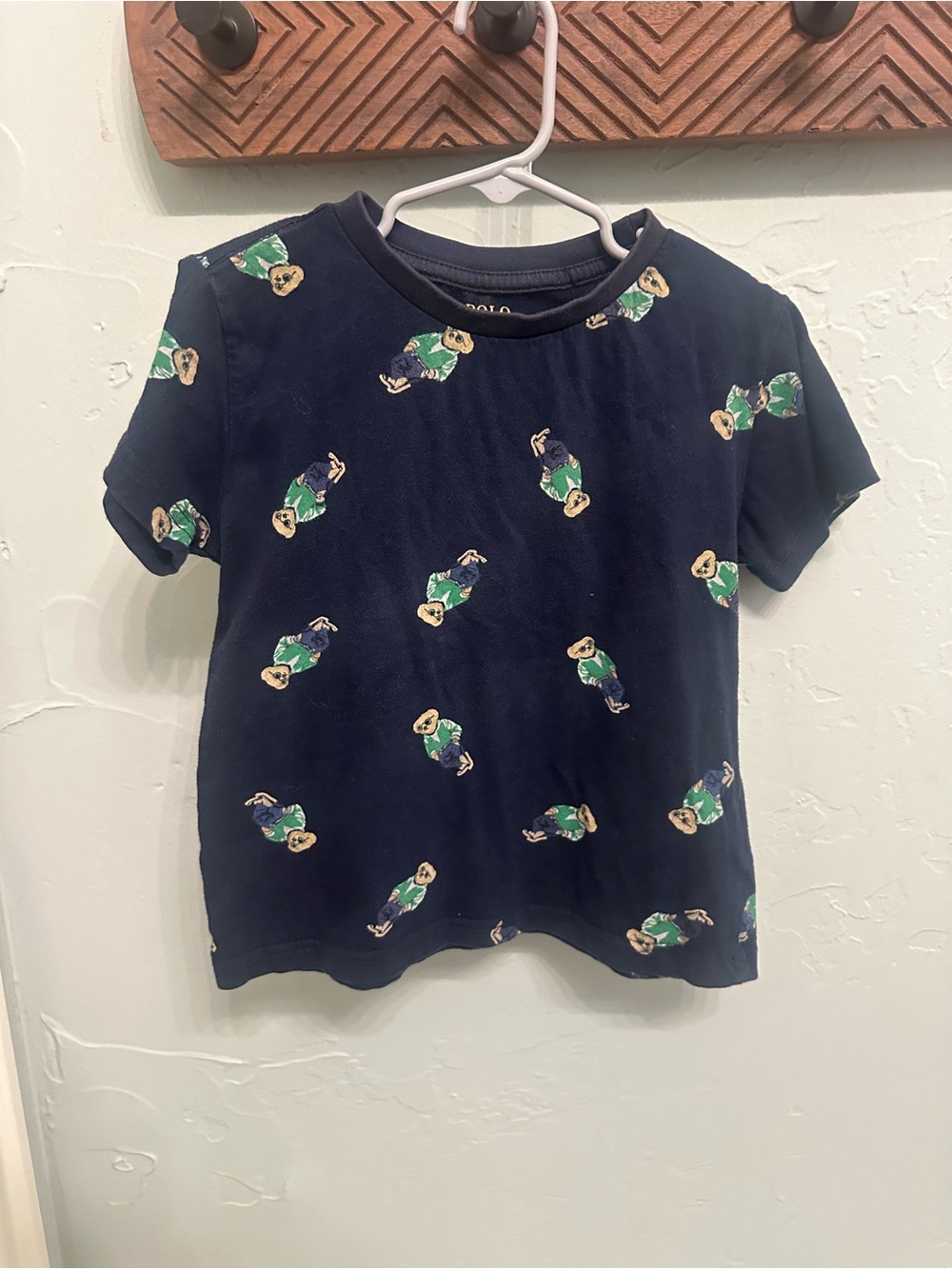 Polo by Ralph Lauren Navy Bear Print Short Sleeve Tee